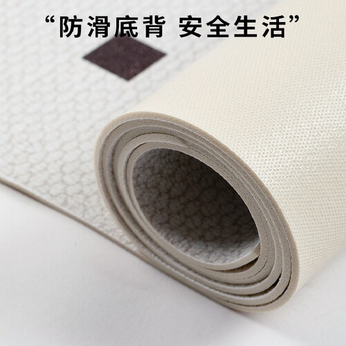 French kitchen floor mats are anti-dirty, wipeable, non-slip, oil-proof and waterproof PVC floor mats for home simple new floor mats