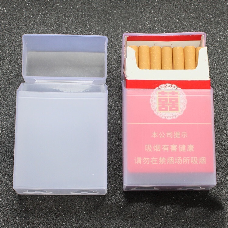 硬い殻のたばこの箱の20本は便利なたばこの保護箱を入れて厚い透明な柔らかい箱の硬い箱を包んで防湿のたばこの箱のカバーを防ぎます。|undefined