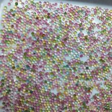 天然巴西碧玺圆形戒面 2mm 平底素光面裸石 水滴三角蛋形戒面批发