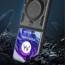适用于MOTO razr60折叠手机壳razr40ultra推窗二合一支架防摔后壳