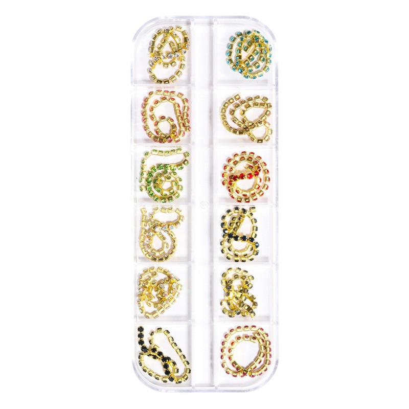 Joyería de cadena de clavos transfronteriza punk japonés cadena de metal macaron Cadena de cuentas de oro y plata decoración de bricolaje