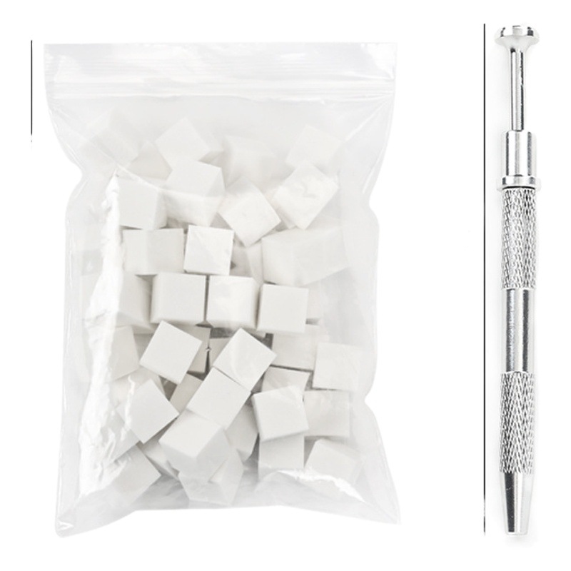 Nuevo mini manicura tofu bloque Pat gradiente de algodón floreciente rubor uñas antiadherente mano multi-Cara esponja HERRAMIENTA DE MANICURA