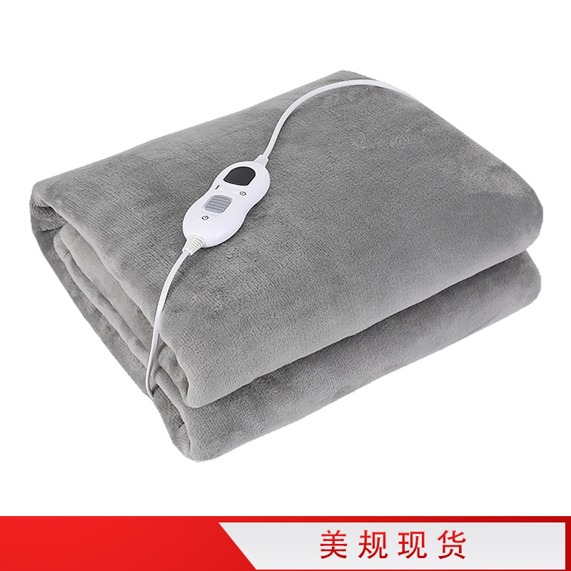 Manta eléctrica de fibra de carbono transfronteriza Amazon Japón Manta calefactora de 110V estándar de EE. UU. Manta calefactora de franela lavable