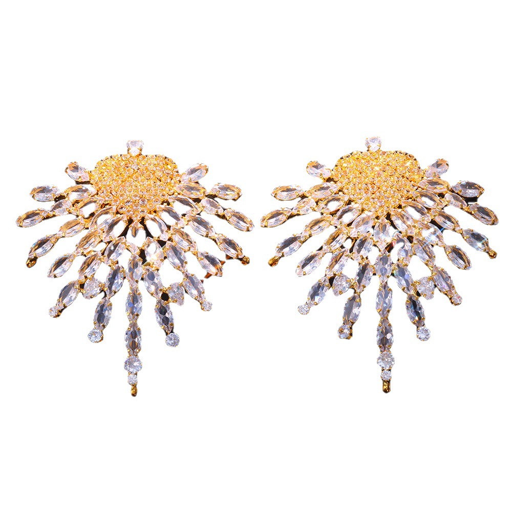 Nueva moda circón pecho pegatinas europeo y americano sexy amor brillante lujo pecho pegatinas accesorios pecho pegatinas