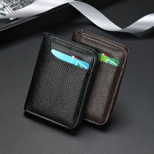 Factory in stock wholesale New card bag Men's genuine leather thin small card bag Women's exquisite high-end bank
