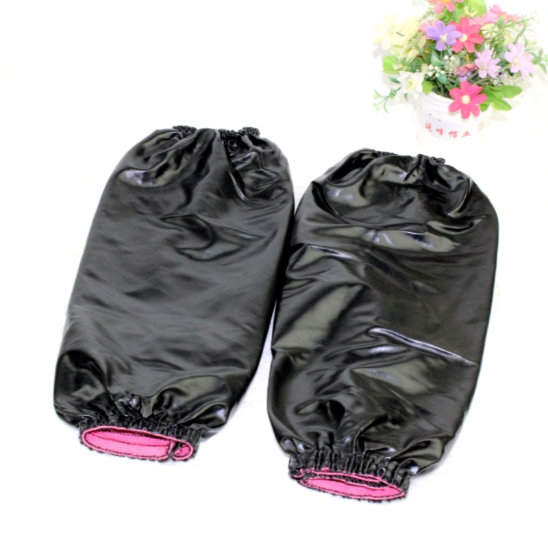 Extended Waterproof Sleeve Covers for Men and Women Kitchen Work Oil-Resistant Dirt-Proof Leather Arm Sleeves Labor Protection Working Arm Guards