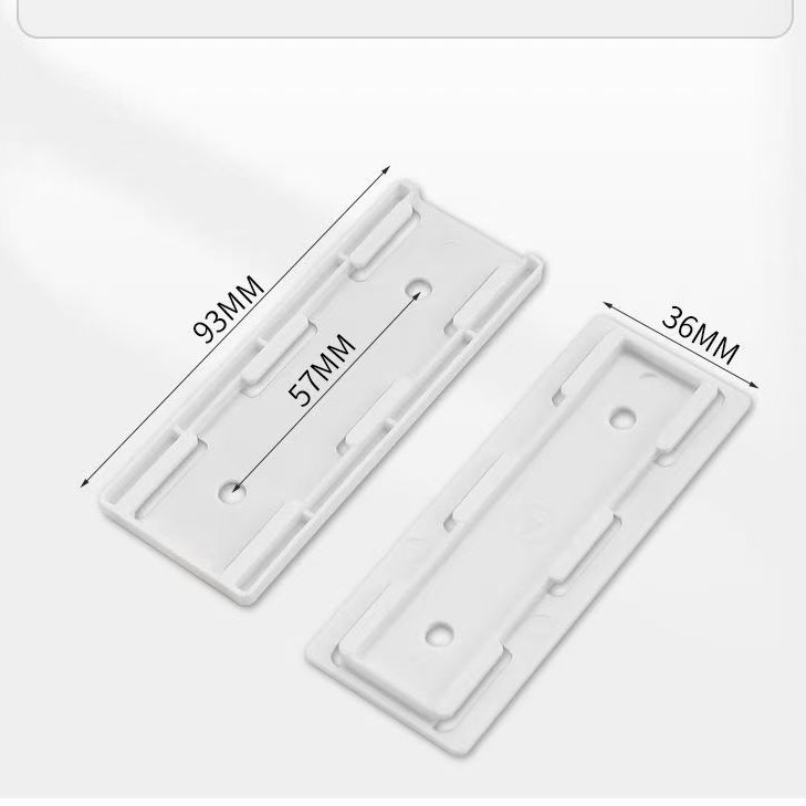 Fijador de enchufe de fila enchufe de pared enchufe de fila que almacena estante de material sin agujeros perforados placa de enchufe de cableado enrutador fijo pegado en la pared image 7