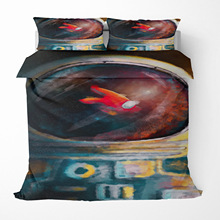 3D数码印花跨境游戏Among Us床上用品三件套四件套亚马逊wish