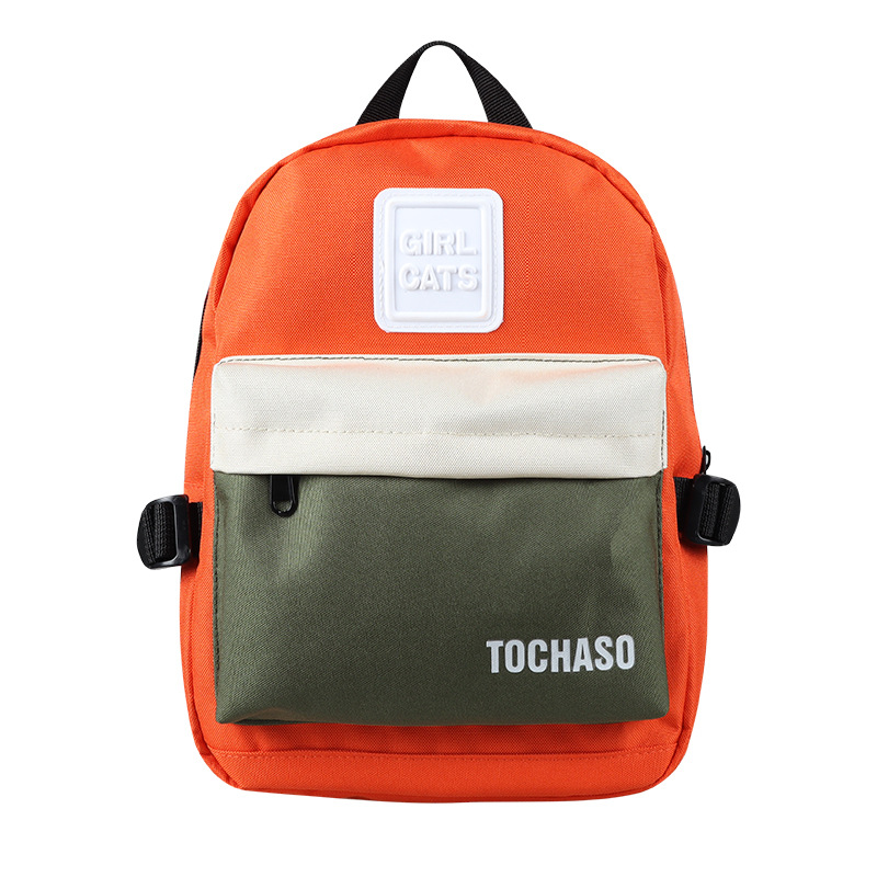 Kindergarten schoolbag 2022 nueva Corea del Sur de la moda de contraste de color casual niño mochila chica estudiante mini mochila