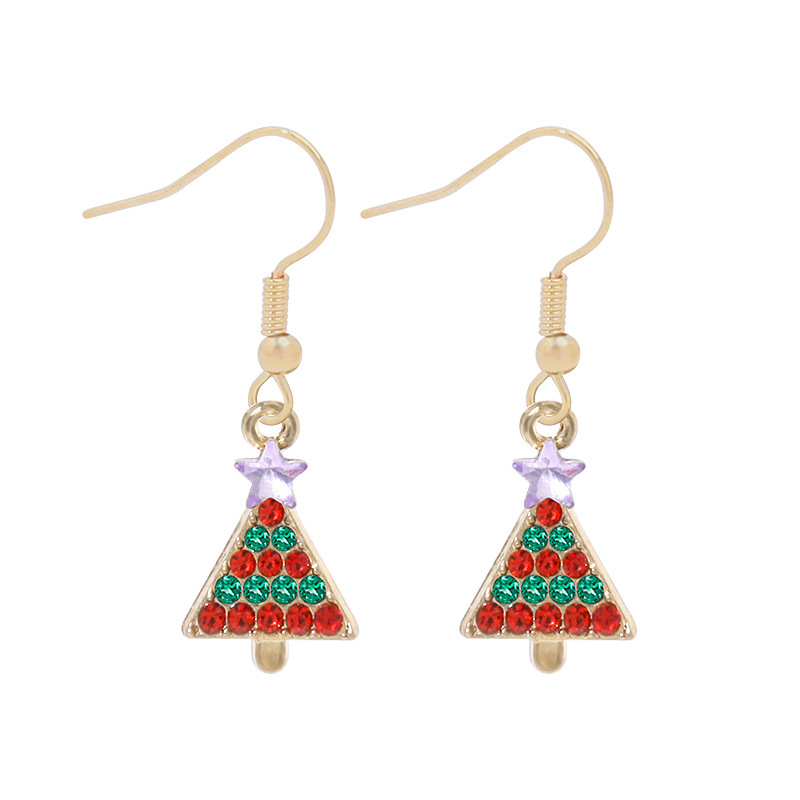 10g Weight Christmas Festival Women's Gender Cute Style Cute Drop Earrings 7
