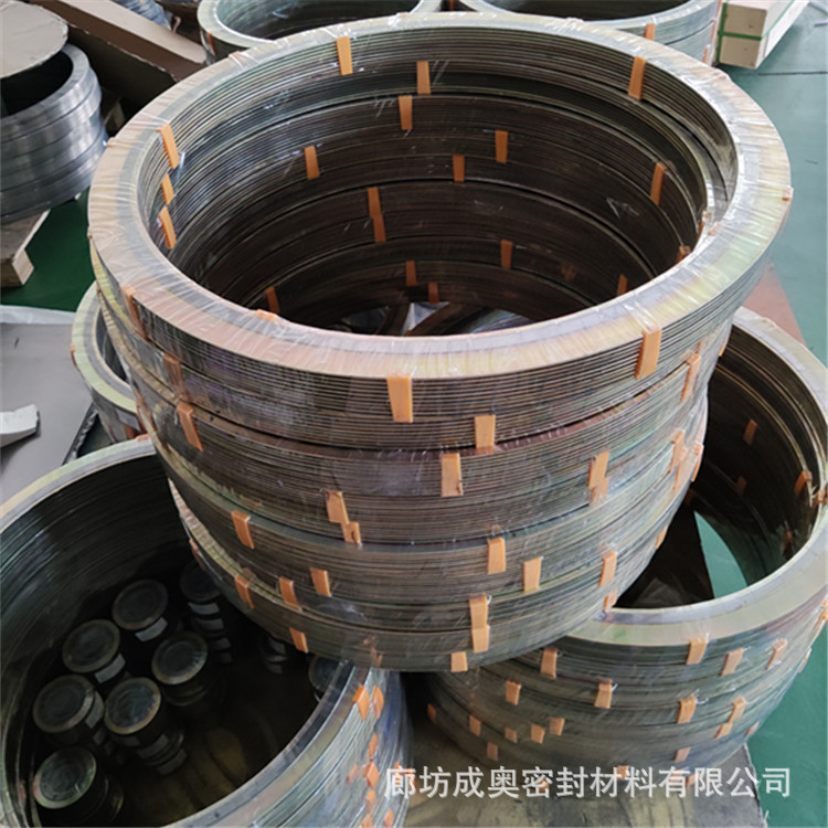 带内外环缠绕垫片201 304 316L A B C D型金属缠绕垫片美标欧标