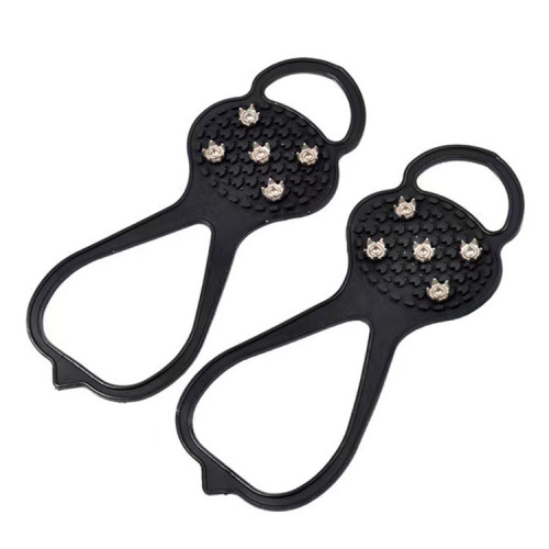 Outdoor five-tooth crampons non-slip shoe covers lightweight snow claws shoe spikes gourd-shaped snow and ice surface non-slip shoe soles anti-slip chains