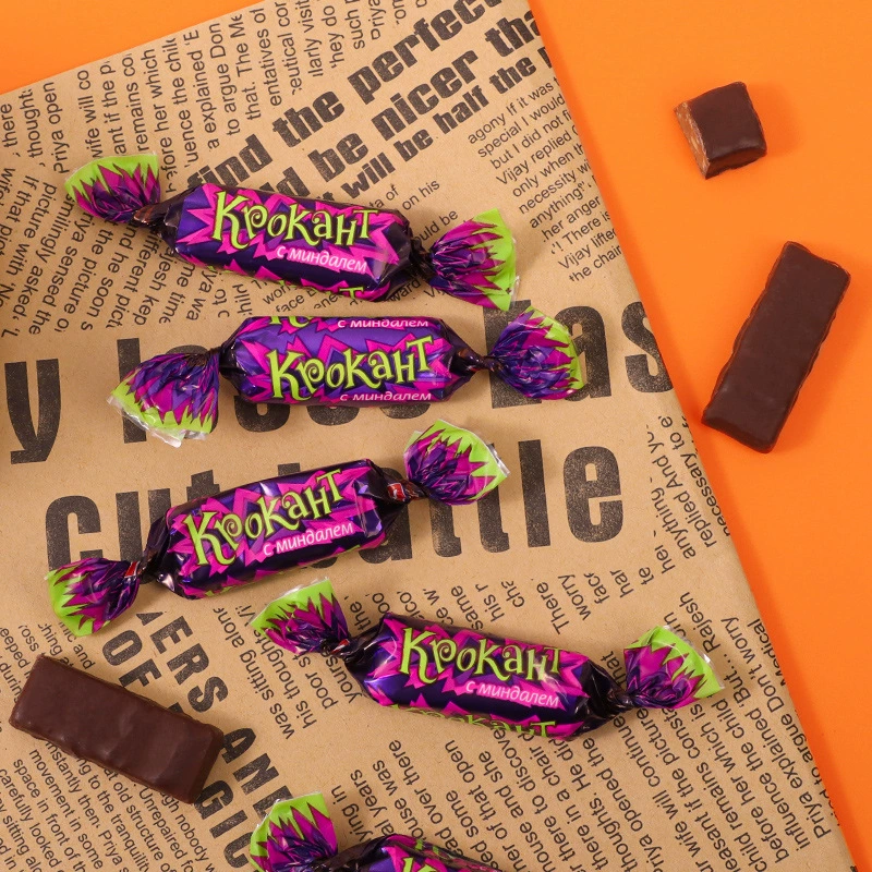 КДВ фиолетовый конфетный сэндвич из шоколада свадебные конфеты свадебные конфеты повседневные конфеты закуски оптом оптом