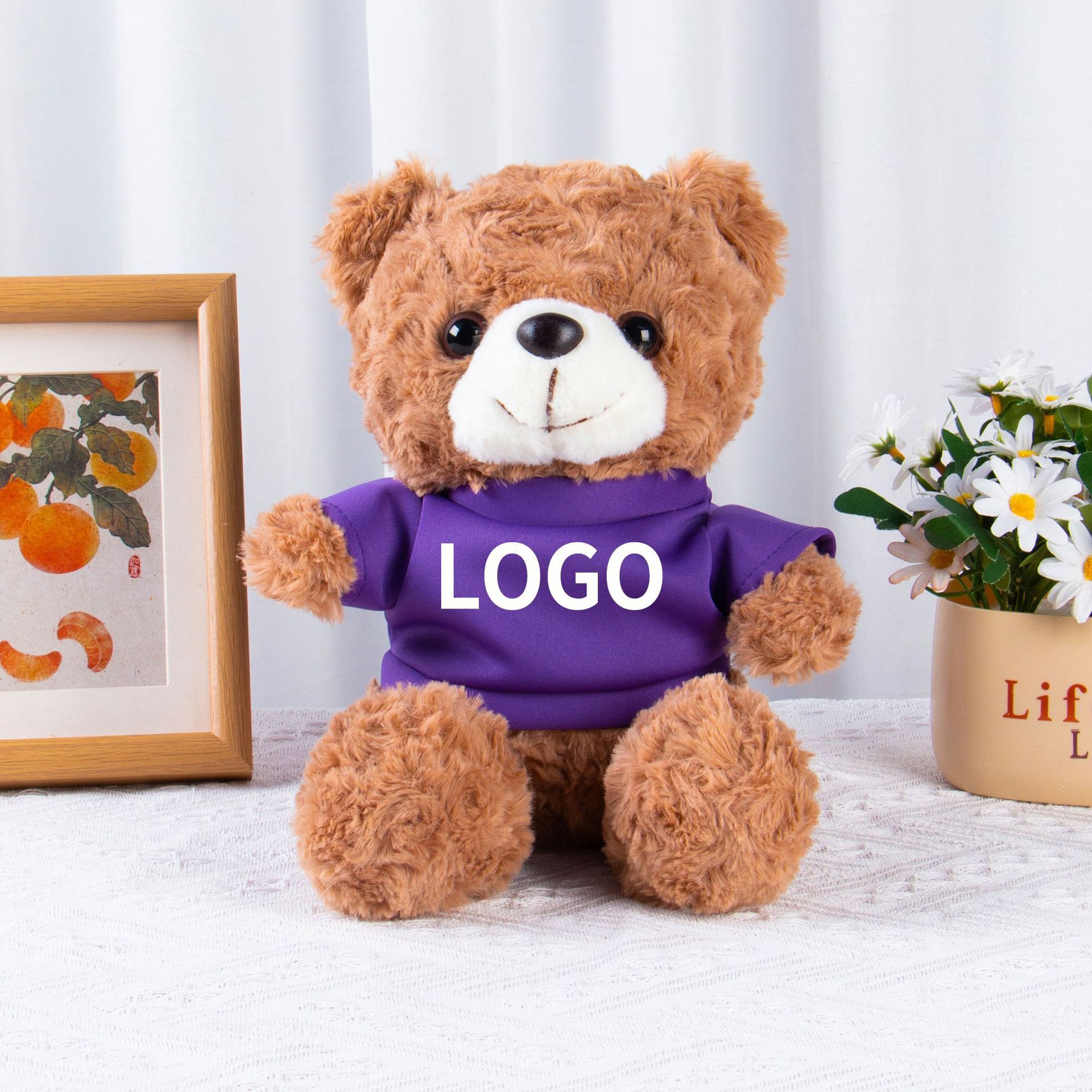 Muñecas de peluche, osos, camisetas, uniformes escolares, suéteres, muñecas para dibujar y imprimir logotipo