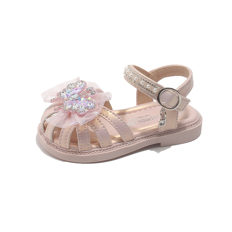 Niñas sandalias Baotou 2026 verano nuevo estilo de moda infantil versátil zapatos Lefour zapatos de princesa con suela suave para niños image 6