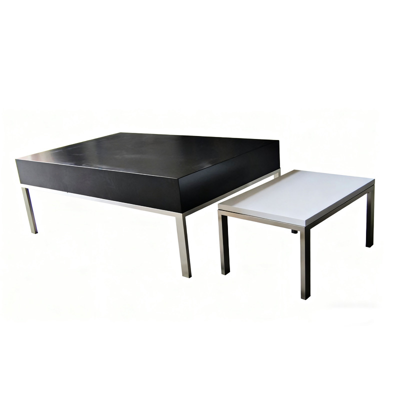 Tienda de ropa estante alto y bajo plataforma de montaje de piso de exhibición de almacenamiento de adornos de hierro forjado estante de exhibición de ropa de hombre