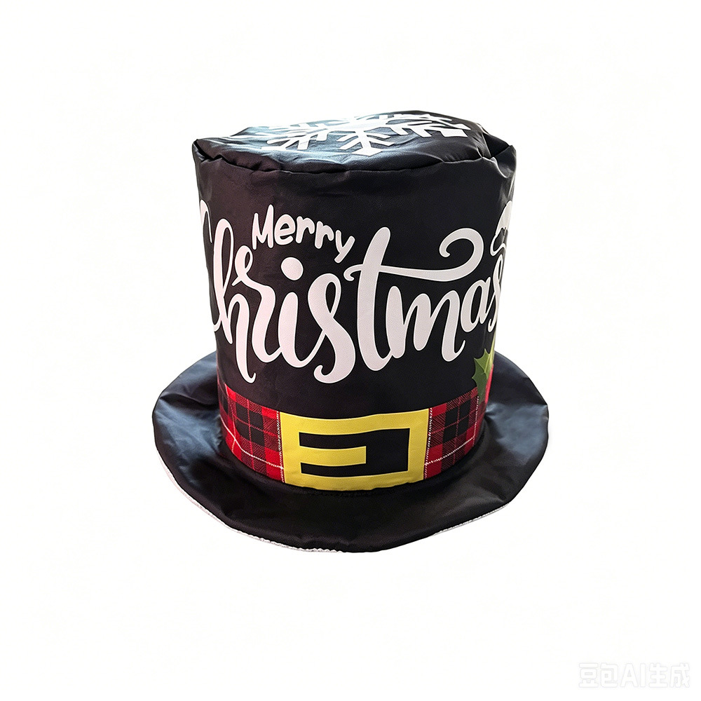 Nuevo sombrero de Navidad transfronterizo de EE.UU. Tío Sam sombrero navideño accesorios de decoración de dibujos animados para niños sombrero alto sombrero superior image 36