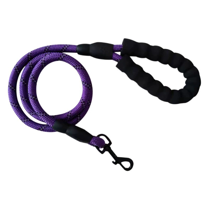 Трансграничная Светоотражающая Тяговая веревка для домашних животных нейлоновая круглая веревка Взрывозащищенная ручка из пеноматериала Тяговый ремень костюм Веревка для выгула собак