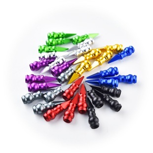 Universal Bullet Valve Caps for Car Tires, Personalized Modified Pointed Valve Caps, Hexagonal Valve Caps