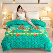 【单独被套】冬季加厚牛奶绒被套1.5米2.0m珊瑚绒1.8米双人防跑被