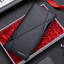 保罗男士钱包2025新款超薄手包高档长款多功能多卡位正品真皮手包