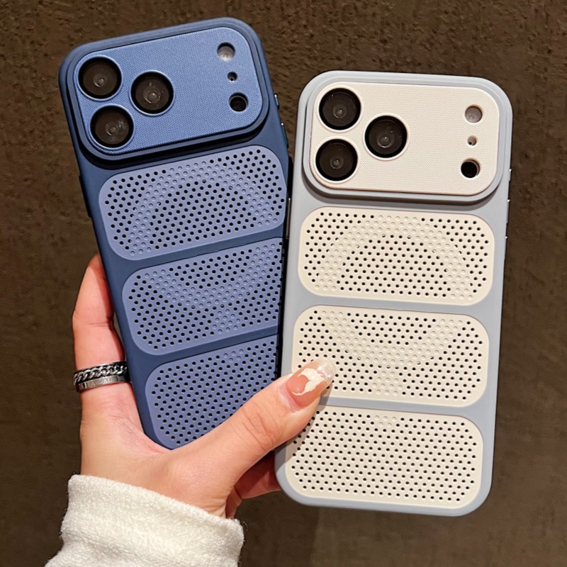 Suitable for Apple 18Promax Mobile Phone Case, Honeycomb Cooling, Magnetic Suction, Pc Lens, Iphone16Plus Anti-Fall Protection
