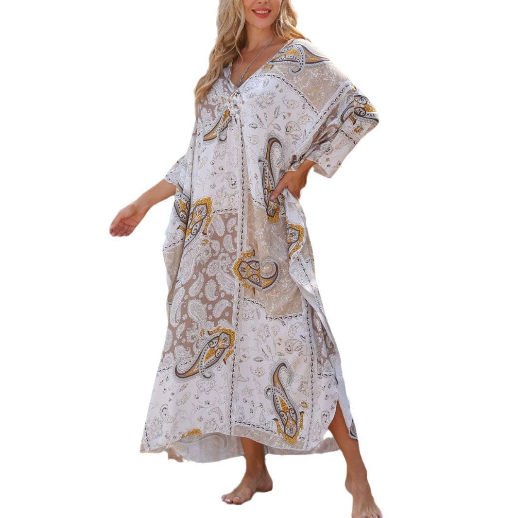 Beach swimwear for leisure, European style, for import, Amazon, oversize, sun protection