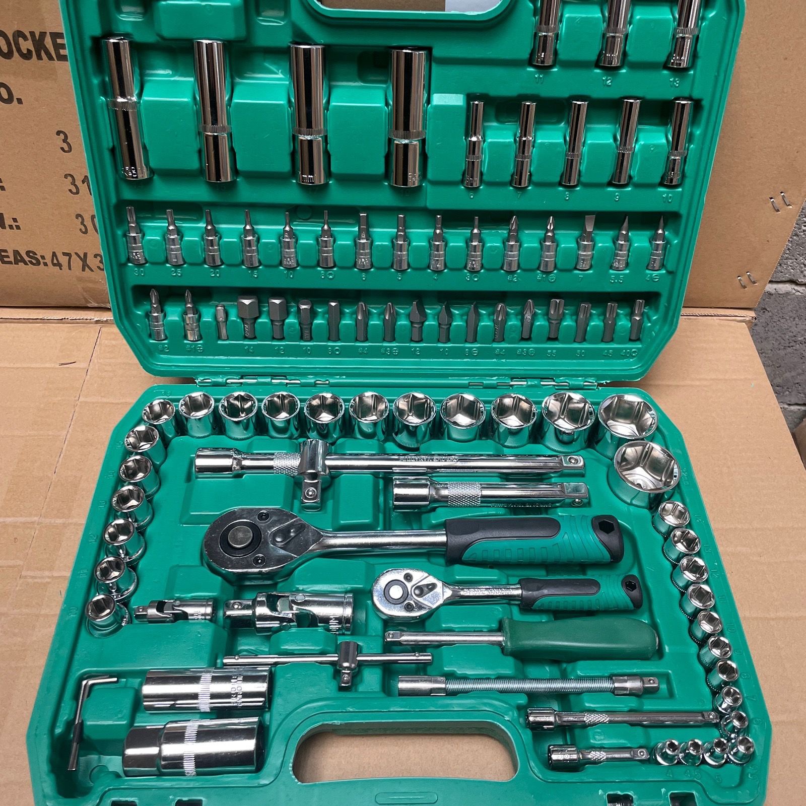 Set Socket – Qìchē Repair kit - 94-piece-24-tooth-standard-auto-repair-set-replace-if-broken
