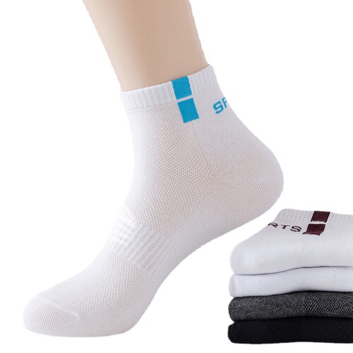 Zhuji Men's Socks Summer Breathable Sweat-Absorbent Cotton Socks Mid-Tube Socks Youth Business Socks Manufacturer Wholesale