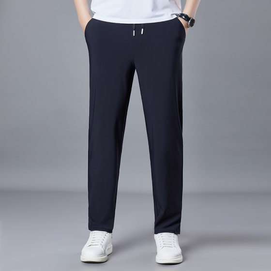 Summer Casual Pants Men's Straight Pants Business Men's Pants Slim-fit Dress Casual Pants Loose Dad's
