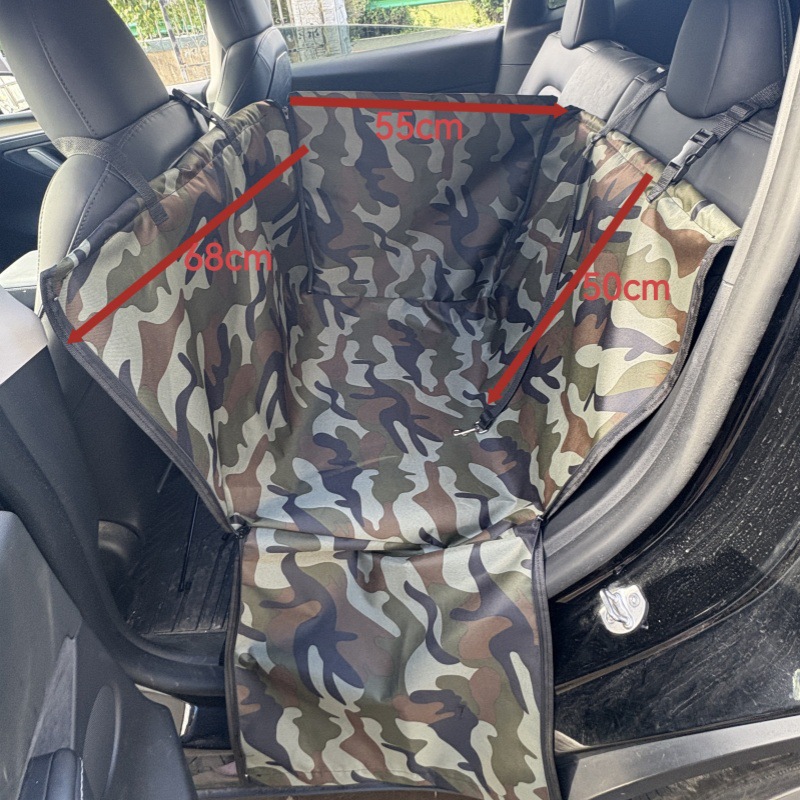 Alfombra de coche para mascotas de doble capa transfronteriza alfombra de coche de salida para perros fila trasera Asiento único estera para mascotas cubierta de asiento protectora