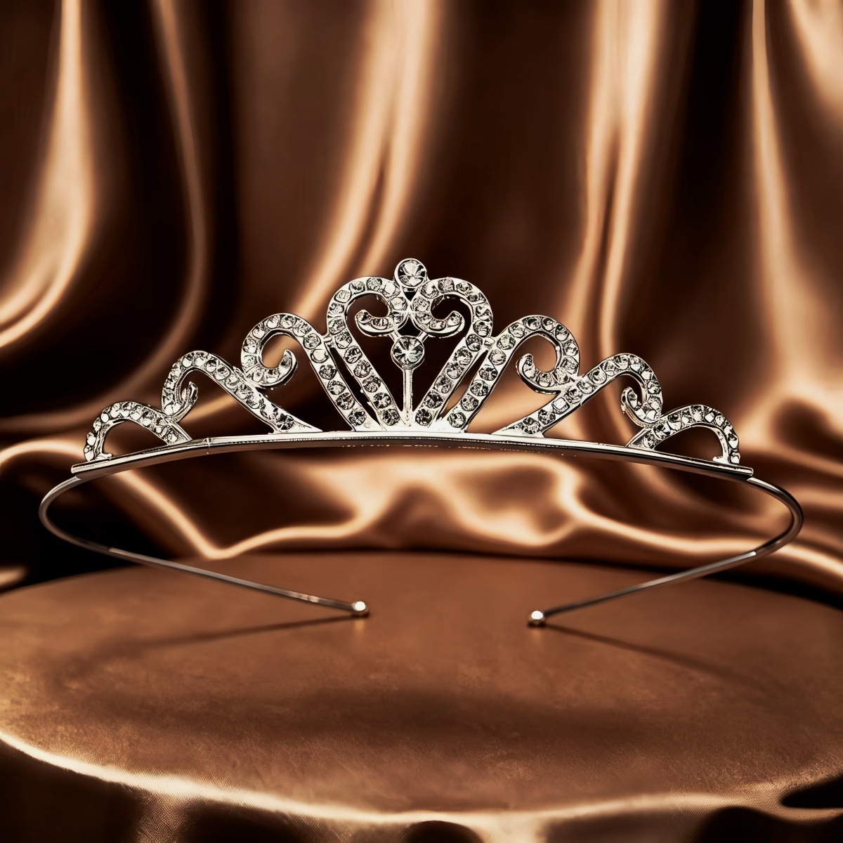 Corona de Cristal para Novia de Aleación y Cristal para Bodas y Fotografía