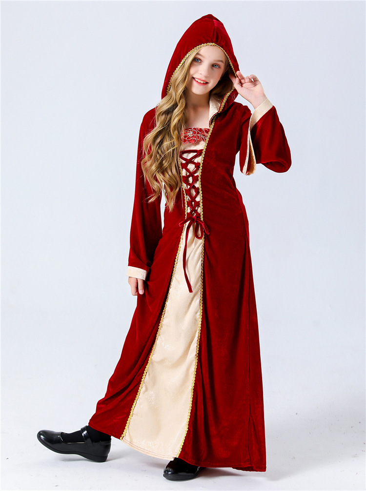 连帽裙+绑带 110-150 (2)