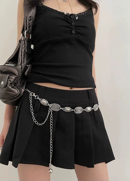 16# silver pattern waist chain (GD311)