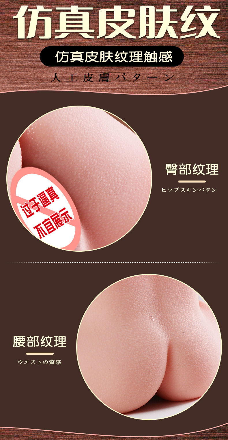 Jiuai Airplane Cup Mold Replica Half-Body Male Masturbation Toy in TPE — detail image 8
