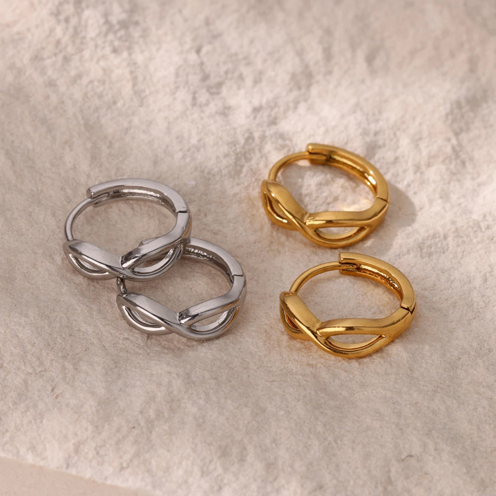 Men’s Titanium Hoop And Stud Earrings Set For Daily Wear_voghion.com