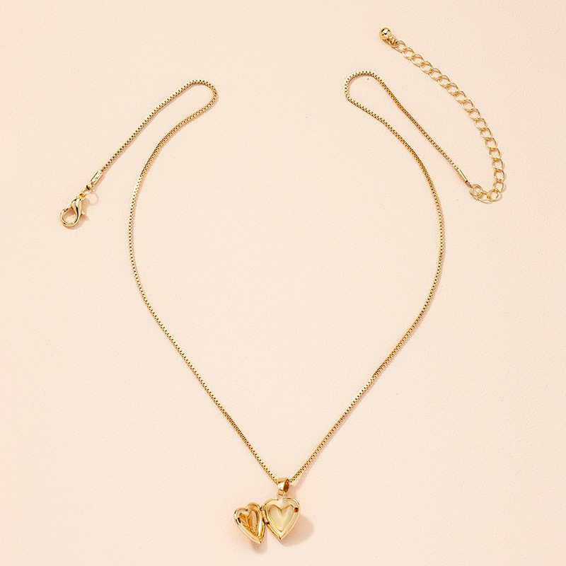 wholesale jewelry simple heart pendant necklace Nihaojewelry