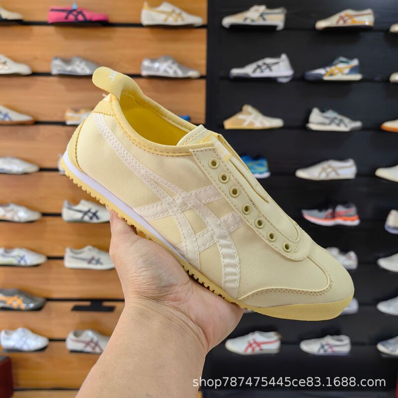 莆田 タンバウザー MEXICO66 SLIP-ON マカロンカラー 防水キャンディーキャンバスシューズ カジュアル スリッポン|undefined