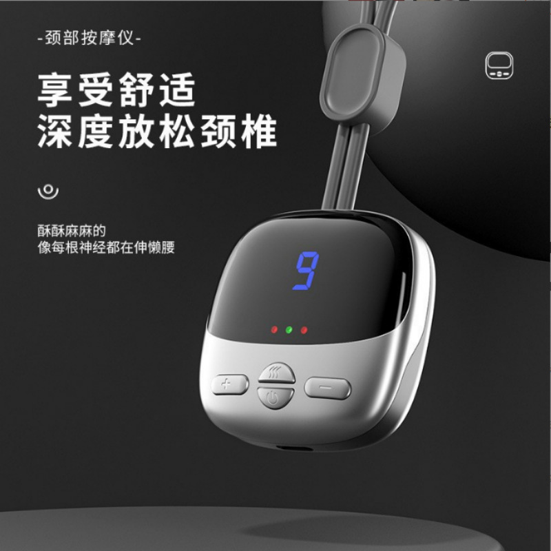 Cross-Border Household Smart Thermostatic Mini Portable Neck Massager, Neck Brace, Pulse Heating Pendant Massager