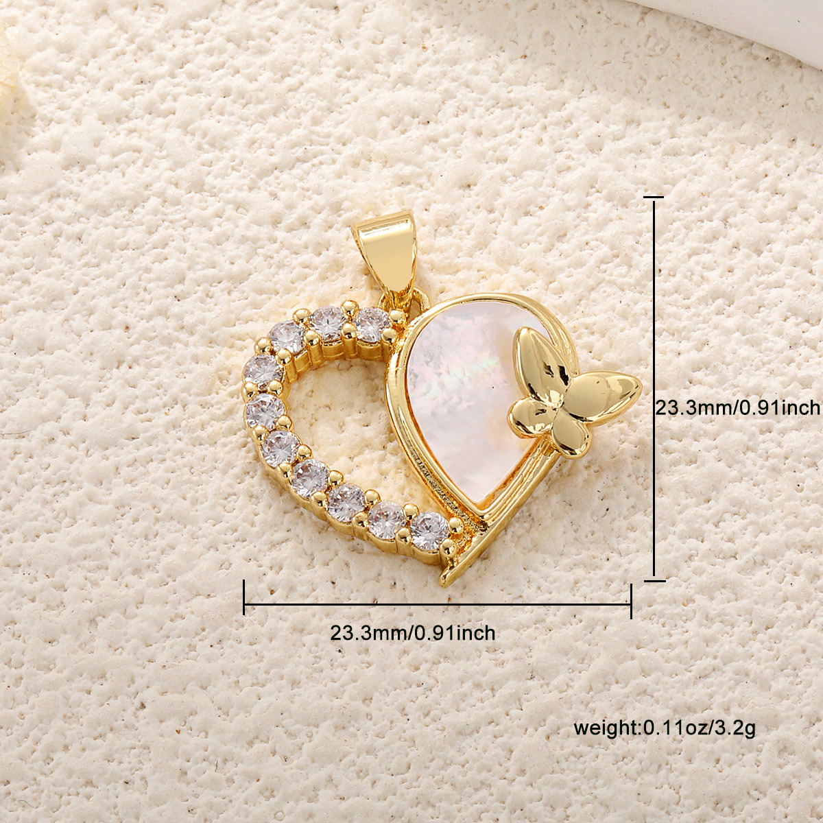 2g Weight Pendant Jewelry Making Type 23.8*24.3mm Jewelry Making Size Zircon Inlay Material DIY Jewelry Accessories Classification 1 Piece Quantity Copper Material Heart Shape Pattern Enamel, Inlay Design IG Style Style 1 Piece 23.8*24.3mm Copper Zircon Heart Shape Pendant 6