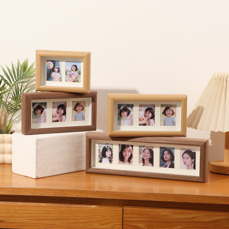 3inch Polaroid Photo Frame Display Stand Long Horizontal Grid Card Paper 3D Hollow Couple Photo DIY Display Frame 3inch Polaroid Photo Frame Display Stand Long Horizontal Grid Card Paper 3D Hollow Couple Photo DIY Display Frame