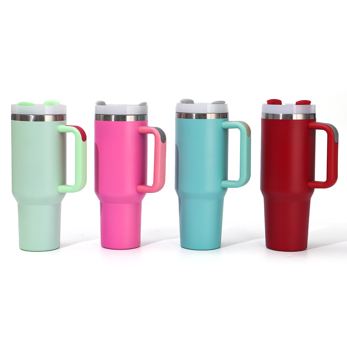 Gran capacidad de segunda generación 30oz mango taza de automóvil aislamiento térmico aislamiento frío taza de paja portátil 304 taza de hielo de acero inoxidable
