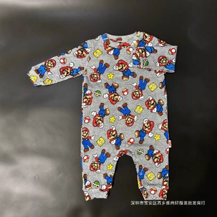 Crayon Shin-Chan Crawling Suit Pure Cotton Long New Style Katie Foreign Trade Soft Cross-Border 2024 Comfortable Pure Cotton