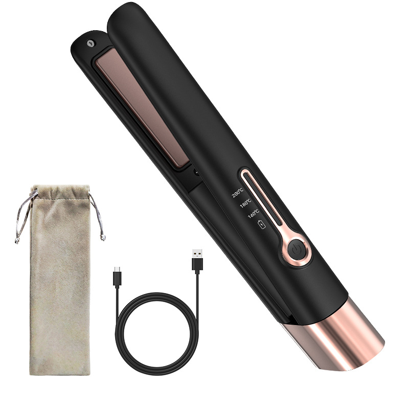 alisador de cabello transfronterizo portátil inalámbrico abrazadera de cabello de doble propósito barra de rizado casero alisador de cabello fabricantes al por mayor image 6
