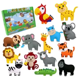 毛毡;其他益智玩具;其他纺织皮革