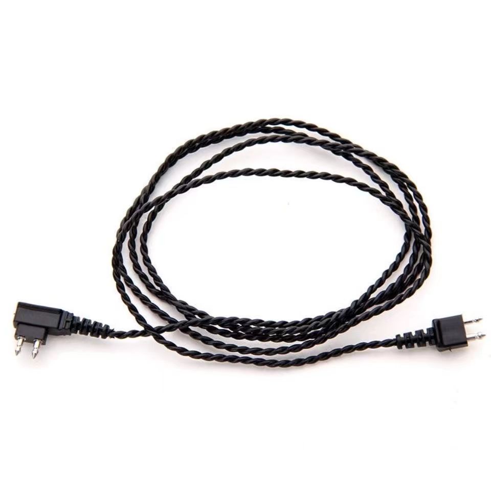Cable de Auriculares para Audífonos de Caja 2 Orificios 2 Núcleos de Plástico y Metal Accesorio para Audífonos