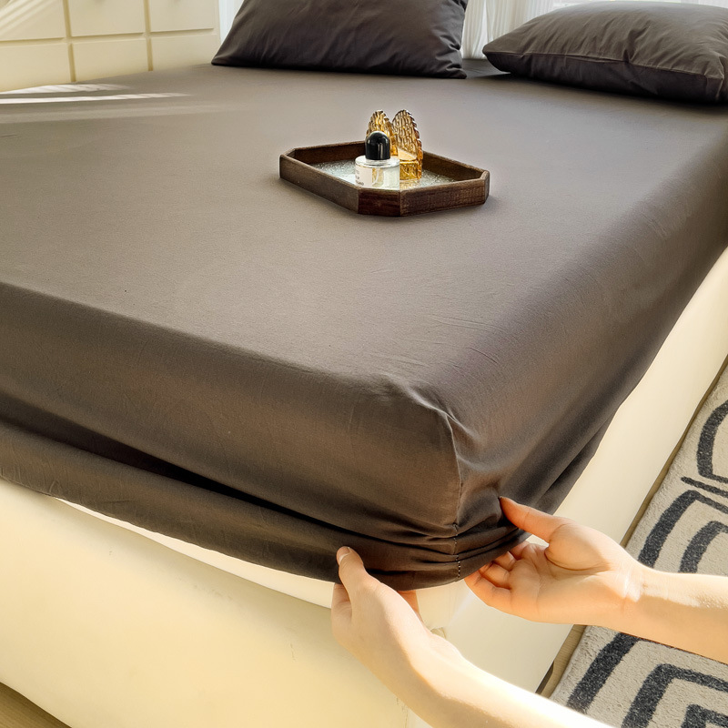 Ins少女心クリーム風格子水洗浄綿ベッドカバー全ベッドカバー席夢思マットレス保護カバー