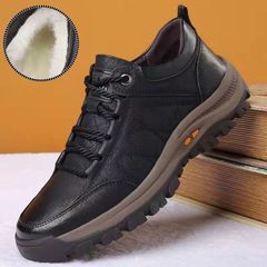 Men's Winter Hiking Shoes 2023, Thick Fleece Warm Casual Shoes, Cotton Shoes for Men, Warm and Foot Protecting Low-top Sports Shoes