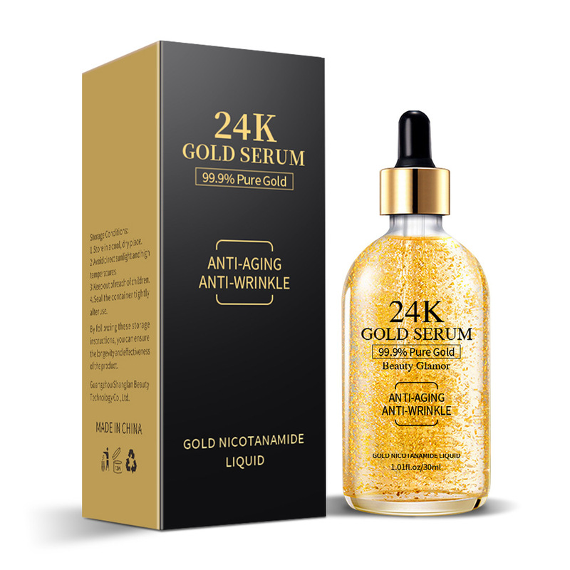 クロスボーダー完全英語 24K ゴールド ナイアシンアミド エッセンス 24K ゴールド エッセンス 保湿保湿エッセンス|undefined