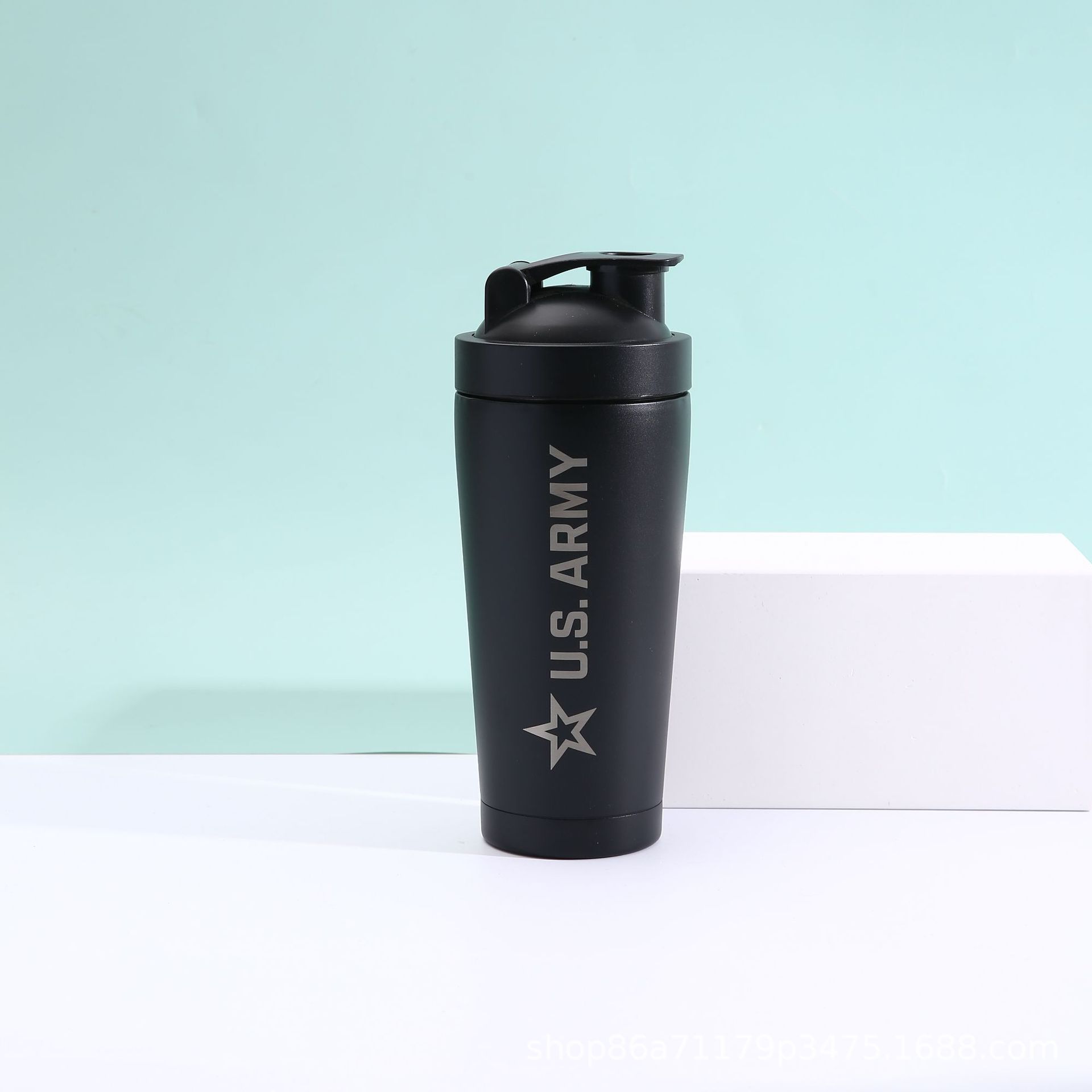 Taza de aislamiento de acero inoxidable Taza de agitación de vacío de doble capa Taza de regalo portátil Taza de calibración al por mayor